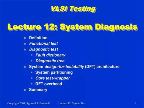 vlsi testing and diagnosis white papers|vlsi fault diagnosis.